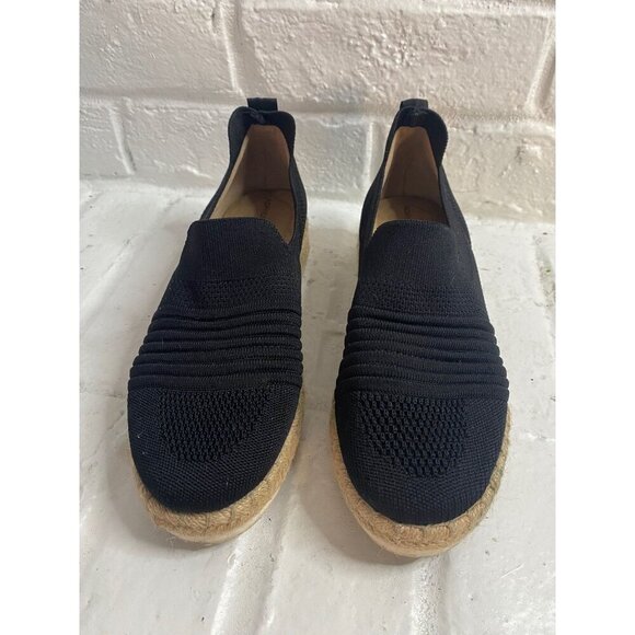 Adrienne Vittadini Sport AV Niko Black Knit Espadrilles Sz 7.5M - Picture 2 of 6